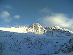 Il Pizzo del Becco ammantato di neve all'inizio dicembre 2006 - foto Marcello Pellegrinelli 