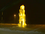 Monumento di ghiaccio a Livigno - foto Marcello Pellegrinelli 