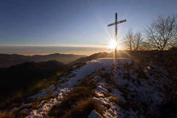 Tramonto dal MONTE GIOCO il 7 gennaio 2012 - FOTOGALLERY