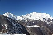Dalla Culmine S. Pietro ciaspolata su neve fresca in Cima Muschiada verso il Due Mani sabato 20 febbraio 2010 - FOTOGALLERY