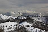 Dalla Culmine S. Pietro ciaspolata su neve fresca in Cima Muschiada verso il Due Mani sabato 20 febbraio 2010 - FOTOGALLERY