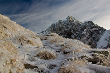 Salita sul MONTE AGA, salendo da Carona e passando dal Rif. Longo il 4 dicembre 2011 - FOTOGALLERY