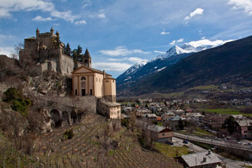 Week-end d'inizio primavera ad Aosta città con uscite sulle nevi dei dintorni e ai castelli valdostani il 27-28 marzo 2010 -  FOTOGALLERY