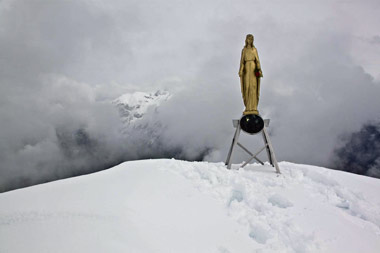 Salita 'invernale' con un bel po' di neve sul PIZZO BACIAMORTI il 17 aprile 2012 - FOTOGALLERY