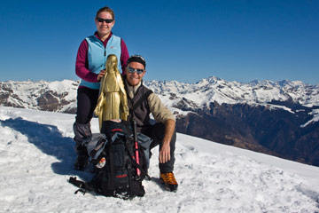 Salita invernale al PIZZO BACIAMORTI dal RIFUGIO GHERARDI il 6 marzo 2011 - FOTOGALLERY