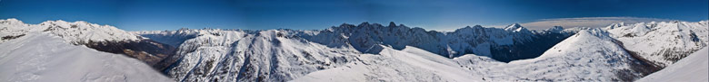 Panoramica dalla vetta del Monte Gardena