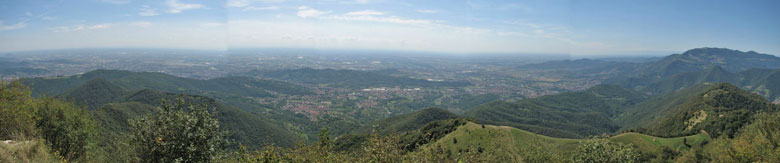 Panoramica dal Canto Alto verso la pianura - foto Marco Caccia 5 settembre 2009