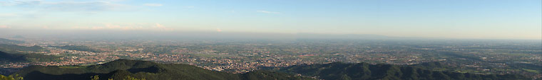 Dal Canto Alto panoramica sulla pianura - foto Marco Caccia 14 luglio 08