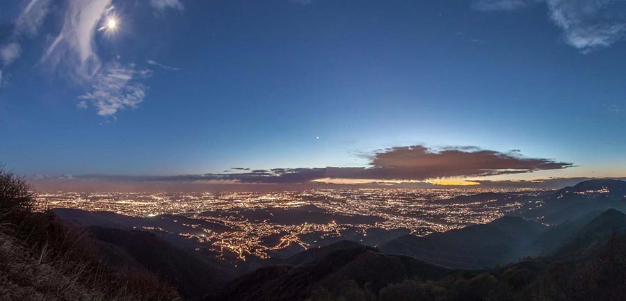 Tramonto al Canto Alto Domenica 10 novembre 2013 – Prati Parini – Canto Alto - FOTOGALLERY