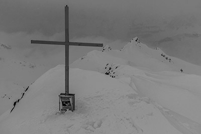Nella nebbia a Cima Papa Giovanni Paolo II il 30 marzo 2013 - FOTOGALLERY