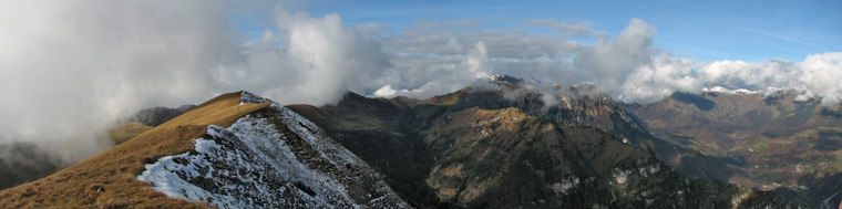 Panoramica dal Pizzo Baciamorti - 9 novembre 08
