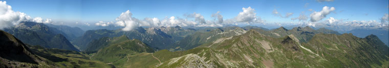 Panoramica dalla vetta del Corno Stella - 3 agosto 08