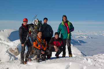 Invernale in Grignetta, salendo dal Canalone Caimi, con partenza dal Pian dei Resinelli il 23 gennaio 2010...SPETTACOLO! - FOTOGALLERY