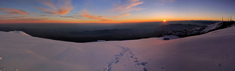 Panoramica dal Linzone verso la pianura