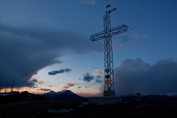 Dopo un forte temporalone primaverile spettacolare tramonto in Linzone il 31 marzo 2010 -  FOTOGALLERY