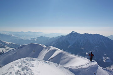 Invernale in Cima Menna da Zorzone, salendo dal Passo del'Orso e Chignolo d'Arale, il 13 febbraio 2010 - FOTOGALLERY