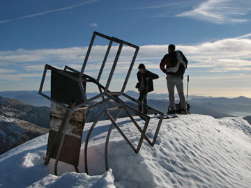 Salita a Cima Menna da Roncobello e discesa dal Bivacco MAGA e Monte Ortighera a Lenna il 21 novembre 2009  - FOTOGALLERY