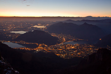 Tramonto di Natale in RESEGONE il 25 dicembre 2011 - FOTOGALLERY