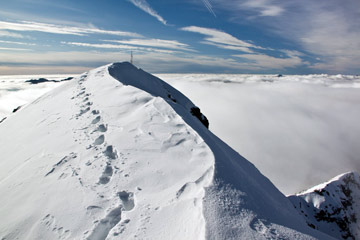 Salita dalla Valle del Tino a MONTI TORNELLO E TORNONE il 10 dicembre 2011 - FOTOGALLERY