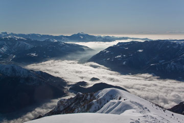 Invernale da Parre al Rifugio e Monte Vaccaro con tanta neve fresca e tanto sole! Domenica 10 febbraio 2010 - FOTOGALLERY