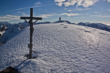 Da Foppolo-Passo Dordona salita al Monte Vallocci (2510 m.) far Val Dordonella e Val Madre il 6 novembre 2010 - FOTOGALLERY