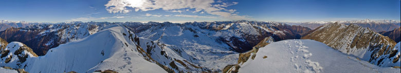 Panoramica a 360° da Cima Bellocci