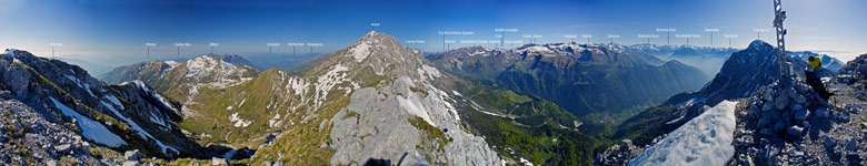 Panoramica 360° da Cima Valmora - Marco Caccia 8 maggio 2011