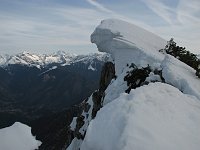 Salita al Venturosa da una via insolita e impegnativa e al Cancervo ancora con tanta neve il 4 aprile 09 - FOTOGALLERY