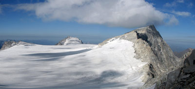 Ultimo tratto di ghiacciaio prima della vetta d'Adamello - foto Marco Caccia