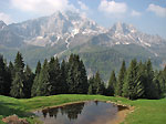 Paesaggio dolomitico dal rif. Aple Corte - foto Marco Caccia  28 aprile 2007