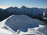 Dal Valegino l'Arete e il Pegherolo - foto Marco Caccia 24 dic. 07