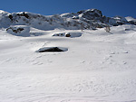 Biata sommersas verso il Rifugio Calvi