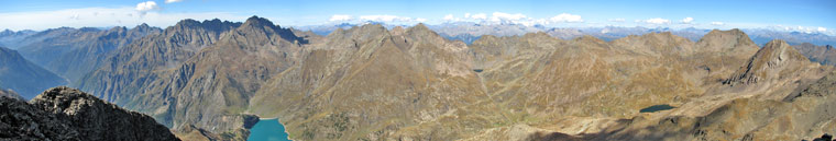 Panoramica dal Recastello (2886 m) - foto Marco Caccia 22 sett 07