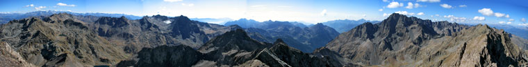 Panoramica dal Pizzo del Diavolo della Malgina (2926 m) - foto Marco Caccia 23 sett 07