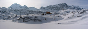 Panoramica dal Lago Rotondo verso il Rif. Calvi e i monti Madonnino e Cabianca - foto  Marco Caccia