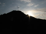 Il sole sorge sui fianchi del Canto Alto - foto Marco Caccia 27 giugno 07