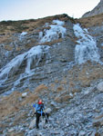 Cascate di ghiaccio sul sentiero - foto Marco Caccia 18 nov. 07