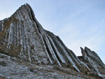 Particolari conformazioni rocciose al Passo San Simone - foto Marco Caccia 18 nov. 07