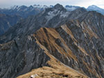 Ultimo ripido tratto con vista, alle spalle, del Pegherolo - foto Marco Caccia 18 nov. 07