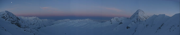 Panoramica d'alba dal Rifugio Casati - Marco Caccia 26 aprile 08