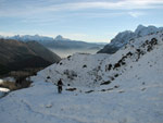 Verso l'Alpe Corte sopra le nebbie - foto Marco Caccia 1 dic. 07