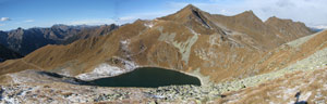 Panoramica verso Lago Moro  M.te Toro e Orobie Occidentali - foto Marco Caccia 10 nov. 07