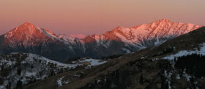 Alba sulle Grigne e sul monte Rosa -  foto Marco Caccia