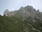 Ultimo tratto verso la vetta della Grignetta - foto Marco Caccia 1 luglio 07