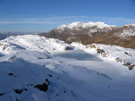 I laghetti del Poris e il monte Masoni con la prima neve - foto Marco Caccia