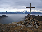 Dal Masoni..la Valtellina nella nebbia...le Alpi Retiche - foto Marco Caccia