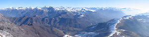 Panoramica dal Resegone sulla Val Taleggio, le Orobie e le Alpi - foto Marco Caccia
