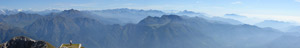 Panoramica dalla Grigna sulle Orobie e le Alpi Retiche - foto Marco Caccia
