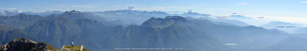 Panoramica dalla Grigna sulle Orobie e le Alpi Retiche - foto Marco Caccia