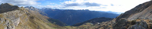 Panoramica dal Passo della Portula verso la Valbondione - foto Marco Caccia